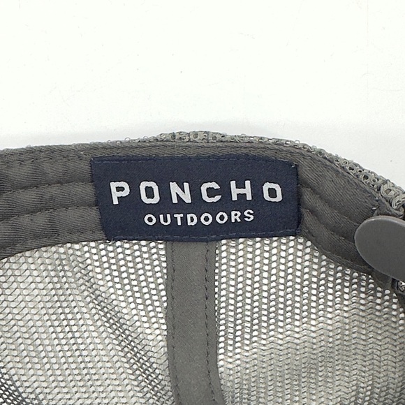 Poncho Outdoors Agave Trucker Hat Grey Snapback Sporty Outdoor One Size - Picture 5 of 7